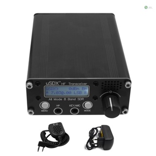 [พร้อมส่ง] ตัวรับส่งสัญญาณ ลําโพงไมโครโฟน uSDR uSDX+Plus V2 8 Bands SDR HF SSB QRP ความถี่สูง แบบพกพา