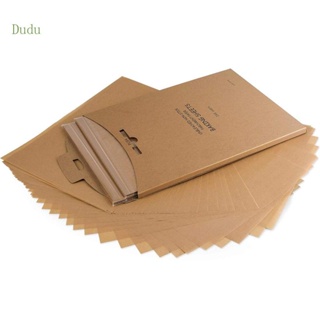 Dudu แผ่นกระดาษรองอบ อเนกประสงค์ ไม่ฟอกขาว สําหรับเครื่องปิ้งขนมปัง Pans Liners 100 ชิ้น