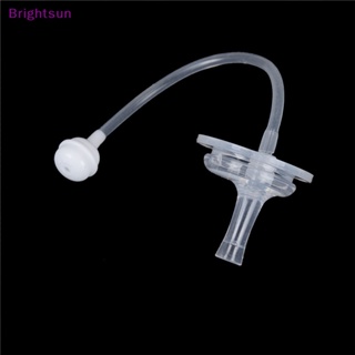 Brightsun ใหม่ หลอดดูดน้ําซิลิโคน ปากกว้าง แบบเปลี่ยน อุปกรณ์เสริม สําหรับให้อาหารเด็กทารก