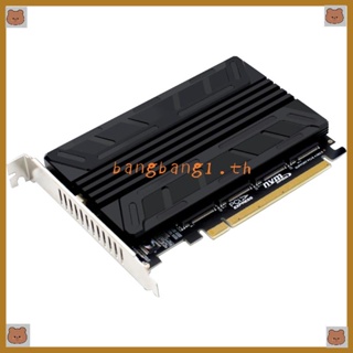 Bang อะแดปเตอร์การ์ดแยกความร้อน M2 SSD เป็น PCIE NVME M2 M-KEY PCIEX16 4 RAIDs PCI-E รองรับ 4NVME SSD 2230 42 60 80 อลูมิเนียม