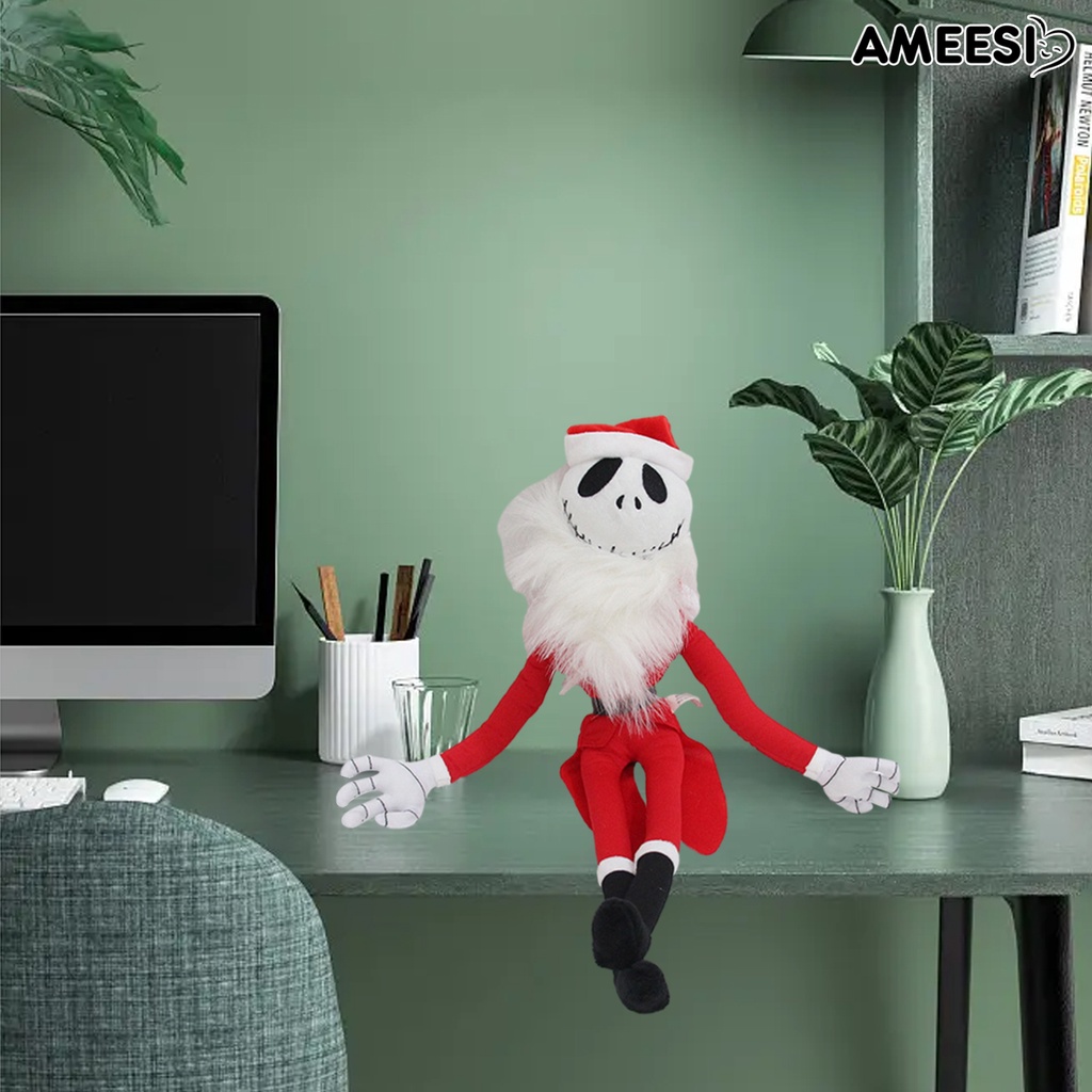 ameesi-ตุ๊กตาซานตาคลอส-กะโหลกสยองขวัญ-สําหรับตกแต่งปาร์ตี้ฮาโลวีน