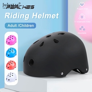 JULYSTAR กลางแจ้งผู้ใหญ่เด็กสเก็ตสเก็ตบอร์ด Roller Skating Balance Skater หมวกกันน็อคขี่ Shock-absorbing Helmet