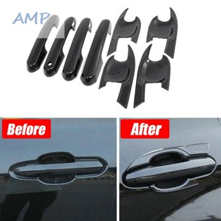 ⚡NEW 8⚡Carbon Fiber Car Door Handle Bowl Cover Trim Decorate Your Car For Toyota