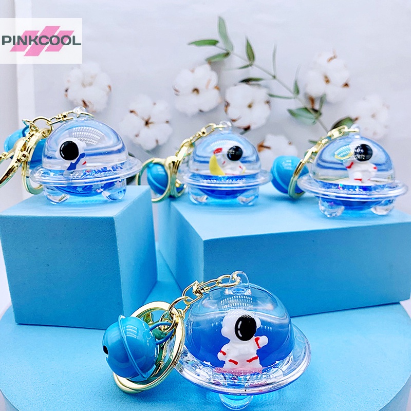 pinkcool-พวงกุญแจอะคริลิค-จี้การ์ตูนนักบินอวกาศน่ารัก-สร้างสรรค์-ของขวัญสําหรับผู้หญิง
