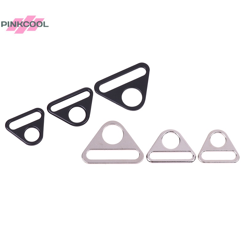 pinkcool-หัวเข็มขัดโลหะ-ทรงสามเหลี่ยม-แบบหนา-ทนทาน-สําหรับกระเป๋าถือ