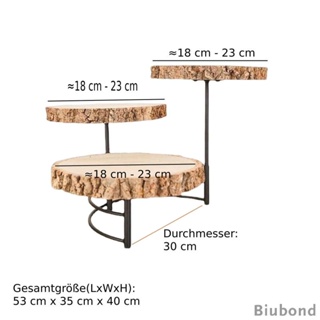 [Biubond] ชั้นวางคัพเค้ก 3 ชั้น ทนทาน ใช้ซ้ําได้ สําหรับห้องครัว