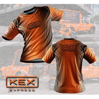 เสื้อยืด พิมพ์ลาย KEX Express Sublimation | Baju Courier KEX Express
