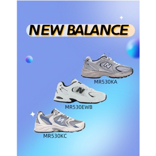 สินค้าลิขสิทธิ์แท้ NEW BALANCE รองเท้า New balance530 Mr530ka/Mr530kc/Mr530web&lt;Ash silve/Steel blue/White&gt; NB530