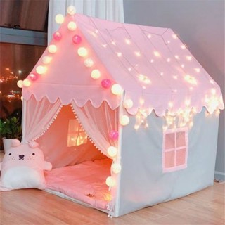 Spot second hair# childrens tent indoor game house small house Castle Princess house sleeping house toy mosquito net birthday gift 8cc