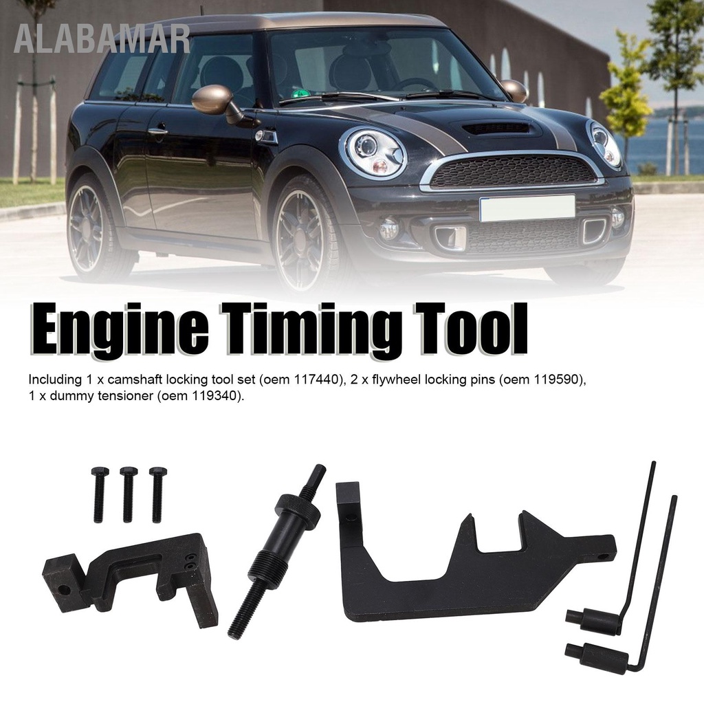 alabamar-camshaft-alignment-timing-locking-tool-kit-carbon-steel-117440-สำหรับ-cooper-s-r55-r56-r57-n13-n18-เครื่องยนต์
