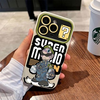 เคสโทรศัพท์มือถือ ซิลิโคนนิ่ม ลาย Super Mary สําหรับ Iphone 14promax 13pro 12 11 7p C0DJ