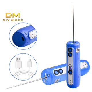 Diymore Dm319 เครื่องกําจัดกาวไฟฟ้า หน้าจอดิจิทัล ปรับความเร็วได้ 6 ระดับ อินเตอร์เฟส Tpye-C และจอแสดงผล LED กันฝุ่น