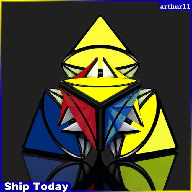 arthur-qiyi-disc-ลูกบาศก์ความเร็วพีระมิด-3x3x3-รูปทรงพิเศษ-ของเล่นเพื่อการศึกษา-สําหรับเด็ก