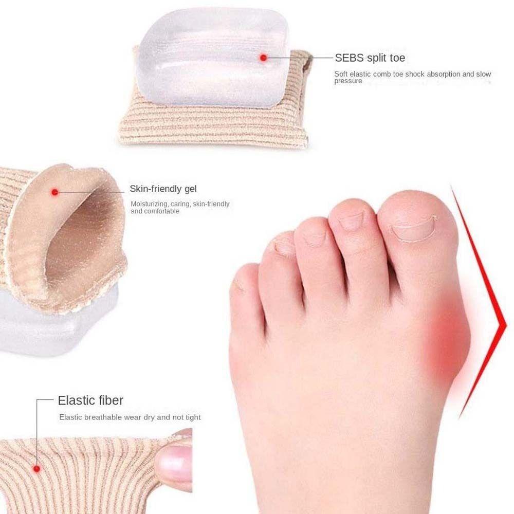 ahour-เฝือกแยกนิ้วเท้า-ค้อนบาดเจ็บที่นิ้วเท้า-valgus-แก้ไขตาปลา-ป้องกันนิ้วเท้า-ที่หนีบนิ้วเท้า