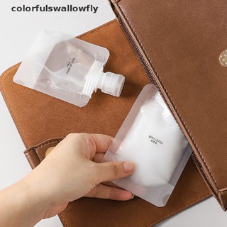 Colorfulswallowfly กระเป๋าเดินทาง ใส่เครื่องสําอาง โลชั่น เจลอาบน้ํา แชมพู ขนาดเล็ก แบบพกพา ใช้แล้วทิ้ง