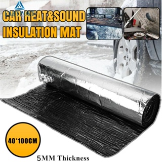 1 Pcs Sound Deadener Car Hood Engine Firewall Heat Mat Sound Noise Insulation Deadener 100*40cm  5mm