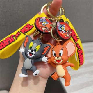 พวงกุญแจ จี้ตุ๊กตาการ์ตูน Tom And Jerry น่ารัก เหมาะกับของขวัญ ของเล่นสําหรับเด็ก