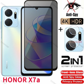 ฟิล์มกระจกนิรภัยกันรอยหน้าจอ ป้องกันการแอบมอง เพื่อความเป็นส่วนตัว สําหรับ Honor X7a Honor X7a X8A X7 X8 HonorX7a 4G 5G