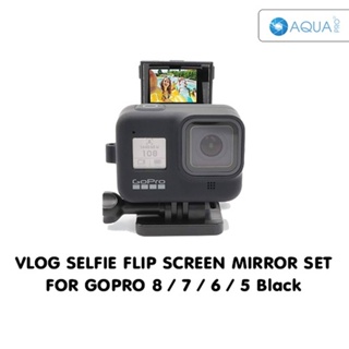 GoPro 8 / 7 / 6 / 5 Vlog Selfie Flip Screen Mirror (Must Have Rear Camera &amp; GoPro Mount)