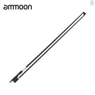 Ammoon คันชักไวโอลิน คาร์บอนไฟเบอร์ ทรงกลม 4/4 สีดํา [19][มาใหม่]