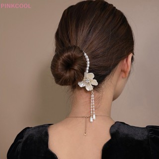 Pinkcool กิ๊บติดผม รูปดอกคามิเลีย กบ ประดับไข่มุก พลอยเทียม เครื่องประดับ สําหรับผู้หญิง