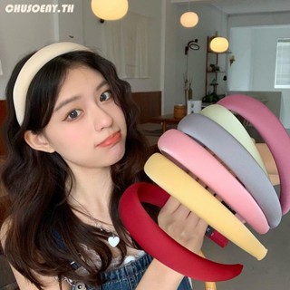 ที่คาดผม สีแคนดี้ หรูหรา เครื่องประดับผม แฟชั่นสําหรับผู้หญิง chusoeny