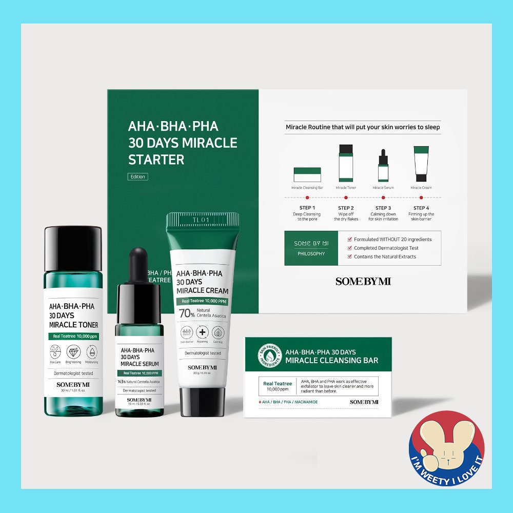 [SOME BY MI]AHA-BHA-PHA 30 DAYS MIRACLE STARTER KIT (4components ...