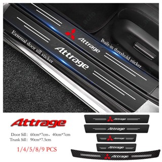 สติกเกอร์ ป้องกันรอยขีดข่วน กันน้ํา อุปกรณ์เสริม สําหรับติดรถยนต์ Mitsubishi Attrage