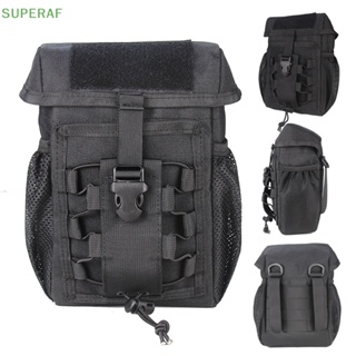 Superaf กระเป๋ายุทธวิธี CS Dump Drop Pouch Outdooer Utility กระเป๋ากันน้ํา 1000D ไนลอนพับ Molle Dump กระเป๋าสําหรับการเดินป่ากลางแจ้ง ขายดี