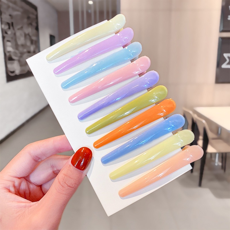 ใหม่-ชุดกิ๊บติดผม-ลาย-liu-hai-สีแคนดี้-10-ชิ้น