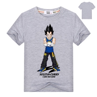 【ใหม่】เสื้อยืดพิมพ์ลาย Dragon Ball Z 3 D สำหรับเด็ก