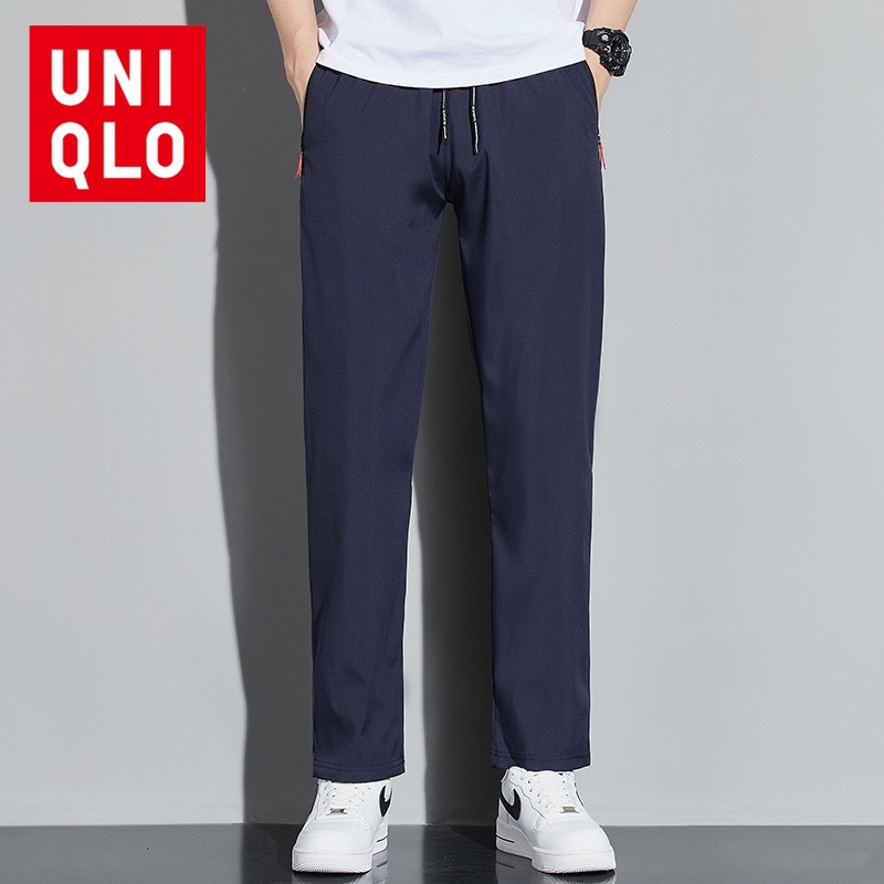uniqlo-กางเกงกีฬา-ขายาว-แบบบาง-แฟชั่นฤดูร้อน-สําหรับผู้ชาย-ไซซ์-m-5xl