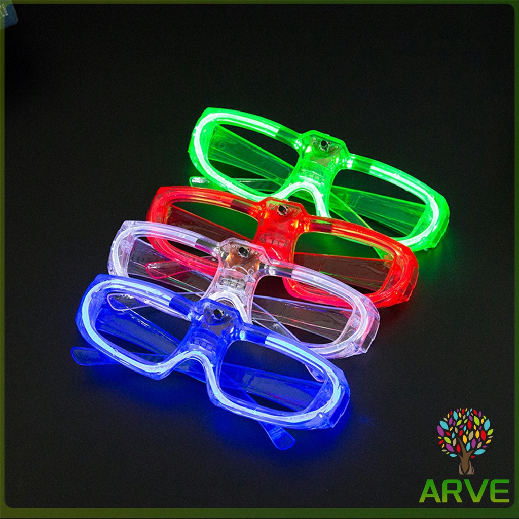 arve-แว่นตาเรืองแสง-มีหลอดไฟ-led-แว่นตาเรืองแสง-คริสต์มาส-luminous-glasses