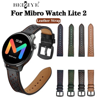 สายนาฬิกาข้อมือหนัง แบบเปลี่ยน สําหรับ Mibro Watch Lite 2 Smart Watch 2 Xiaomi Mibro Watch Lite 2