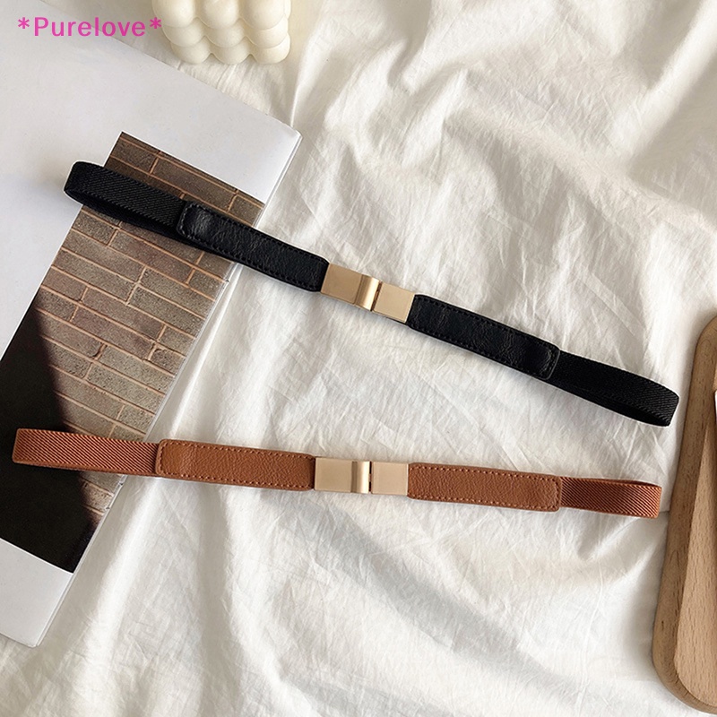purelove-gt-เข็มขัดหนัง-หัวเข็มขัดสีทอง-ยืดหยุ่น-เข้ากับทุกการแต่งกาย-แฟชั่นสําหรับผู้หญิง