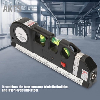 AKTS เครื่องวัดระดับเลเซอร์อเนกประสงค์ Vertical Horizon Tape Measure 0-15cm/0-6inch