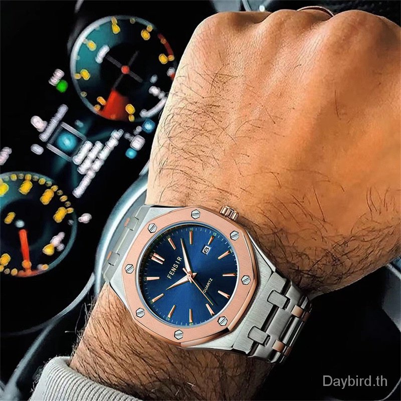 fensir-brand-watch-2040-นาฬิกาข้อมือควอตซ์ลําลอง-หน้าปัดบอกปฏิทิน-ทรงสี่เหลี่ยม-ของแท้-สไตล์นักธุรกิจ-สําหรับผู้ชาย