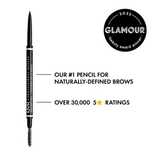 ✅พร้อมส่ง ✅แท้ NYX Micro Brow Pencil, Eyebrow Pencil ดินสอเขียนคิ้ว หัวเล็ก