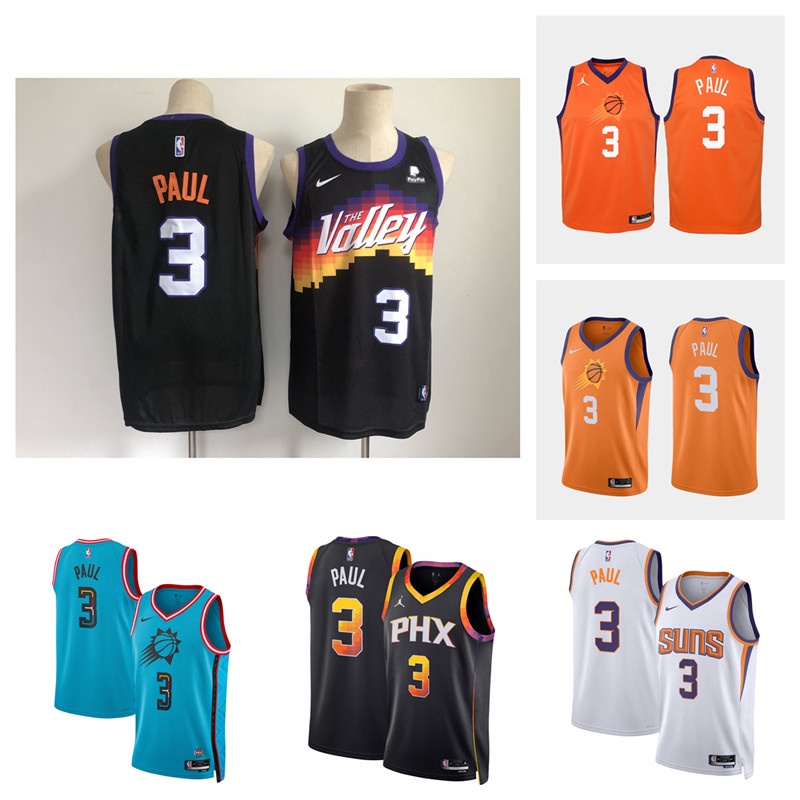 phoenix-suns-3-chris-paul-เสื้อสเวตเตอร์ของเสื้อบาสเก็ตบอล-nba-jersey