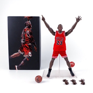 ଓ พร้อมส่ง ฟิกเกอร์บาสเก็ตบอล NBA Michael Jordan Jordan No. 1/9 เคลื่อนไหวได้ 23 สีแดง OHXB
