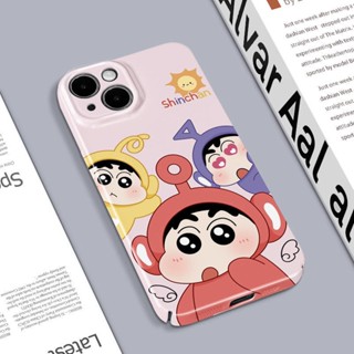 เคสโทรศัพท์มือถือคู่รัก แบบแข็ง ลายการ์ตูนชินจัง สําหรับ iPhone 14 Pro Max 14Plus 13 13Pro 12Pro 12Promax 11 11Pro 11Promax 12 13Mini X XR Xs XsMAX 7 8 Plus