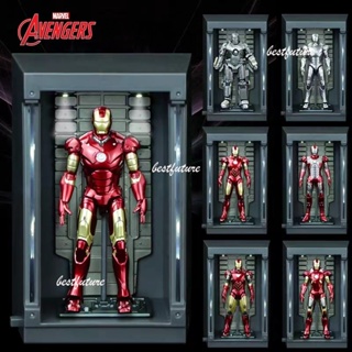 โมเดลฟิกเกอร์ Marvel Iron Man MK1-7 Articulado แบบเรืองแสง ของเล่นสําหรับเด็ก