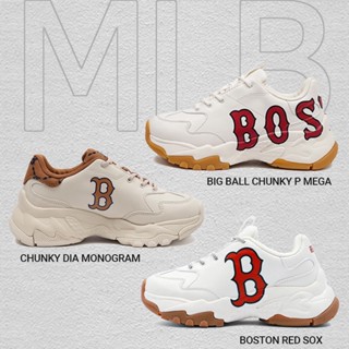 ของแท้ 100% MLB Chunky Dia monogram Big Ball Chunky P Mega Boston Red Sox