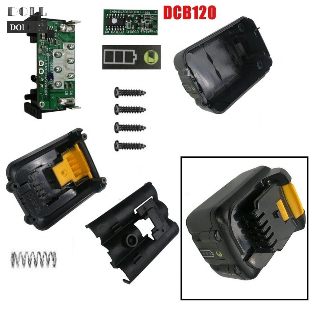 24h-shiping-battery-plastic-case-black-dcb120-for-dewalt-10-8v-12v-li-ion-battery-pcb