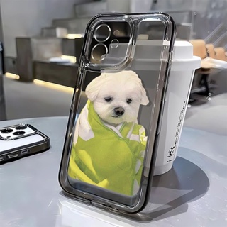 เคสโทรศัพท์มือถือ แบบนิ่ม ลายสุนัข กันกระแทก สําหรับ Apple Iphone 13 14Promax 11 127 8p