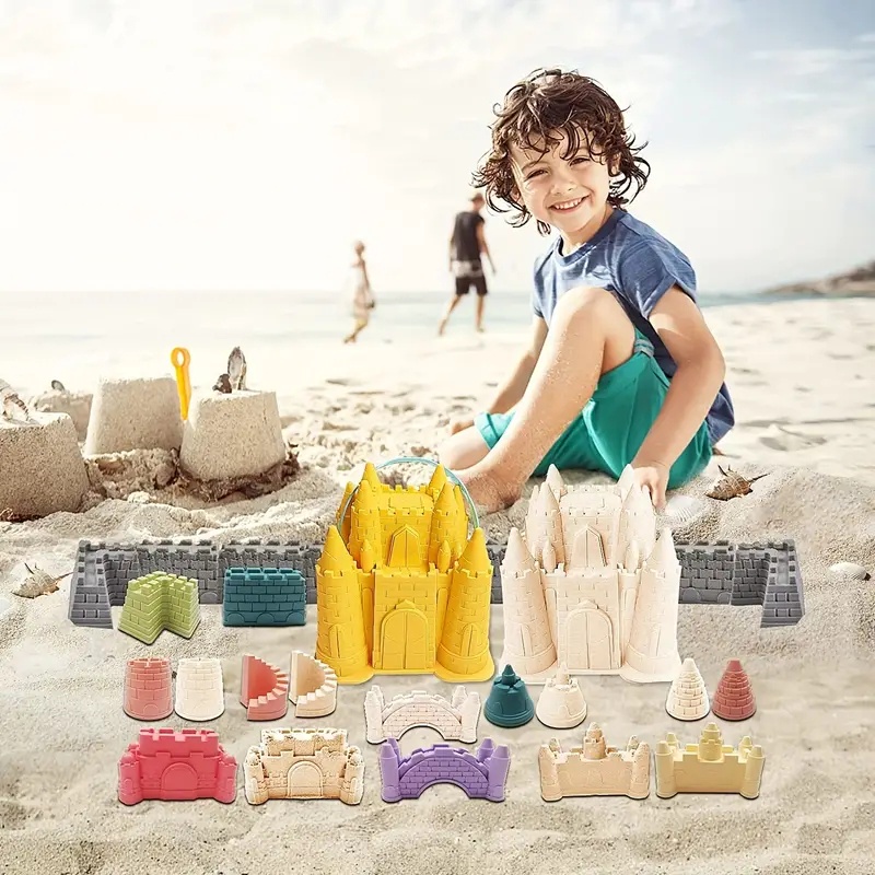 ชุดของเล่นชายหาด-ชุดตักทราย-พาสเทล-ของเล่นปราสาท-ของเล่นชายหาด-ผลิตจากฟางข้าวสาลี-ของเล่นเด็ก-พร้อมส่งในไทย