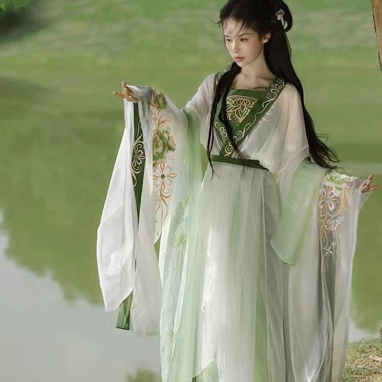 ของแท้-เสื้อแขนห้าส่วน-ปักลาย-hanfu-chitose-introduction-wei-jin-north-south-dynasty-dynasty-ขนาดใหญ่-สําหรับอุตสาหกรรมหนัก