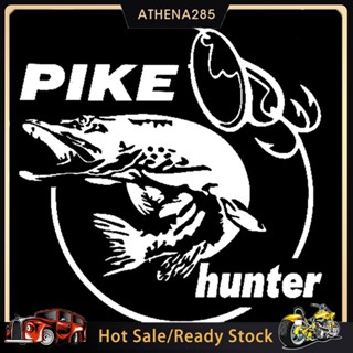 [COD]➤สติกเกอร์สะท้อนแสง ลาย Pike Hunter Fish PET สําหรับติดตกแต่งประตู หน้าต่างรถยนต์ แล็ปท็อป