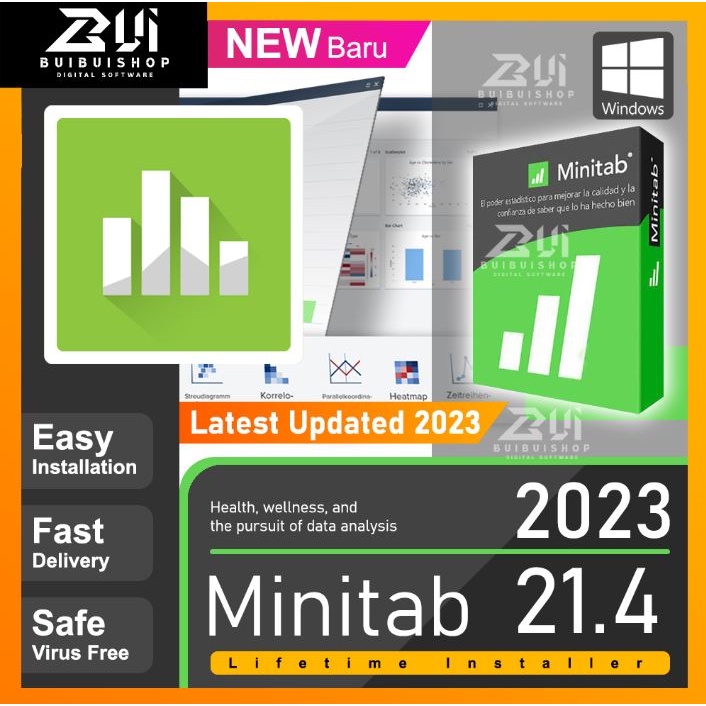 Minitab 2023 v21.4 l Latest 2023 l Windows | Shopee Thailand