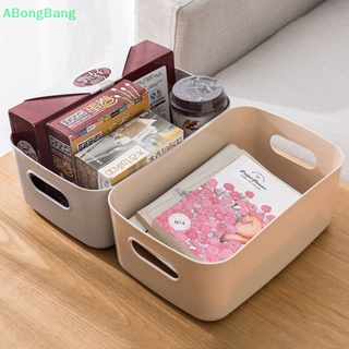 Abongbang 3 ชิ้น หอพัก ของกระจุกกระจิก กล่องเก็บของ เดสก์ท็อป พลาสติก กล่องเก็บเครื่องสําอาง ห้องน้ํา ห้องครัว ตะกร้าเก็บของ ดี
